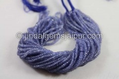 Tanzanite Faceted Roundelle Beads